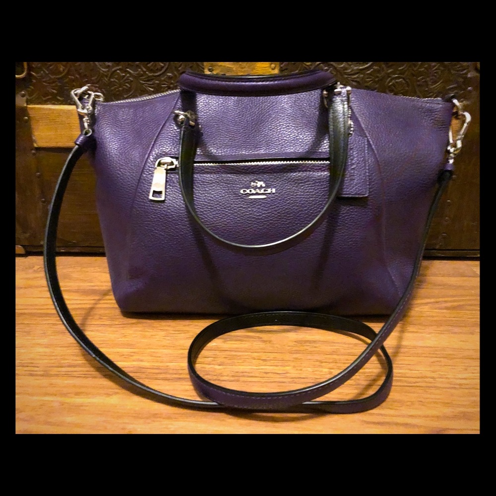 Purple Coach purse
